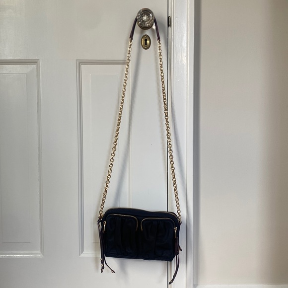 MZ Wallace Black Nylon Chain Evening Bag - Picture 6 of 15